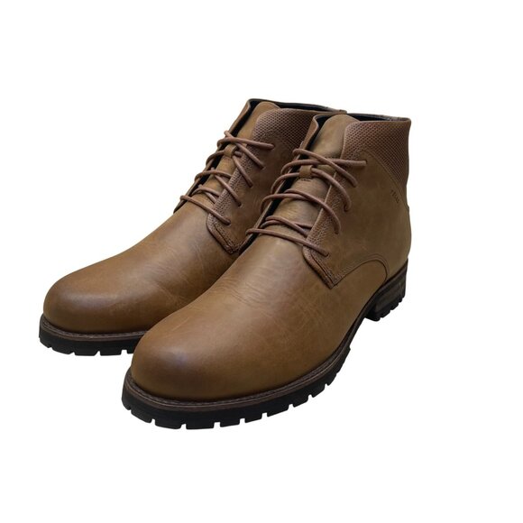 Velez Men’s Brown Leather Lace-Up Rugged Sole Artisan Ankle Boots  Size 43 main image 11